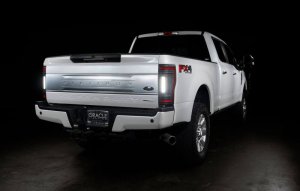 Ford F-350 LED Tail Lights - Rear - ORACLE Lighting - Flush Mount, Black Series - Black - `17-`22